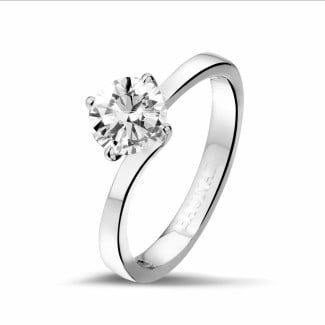 Simple Solitaire Diamond Rings