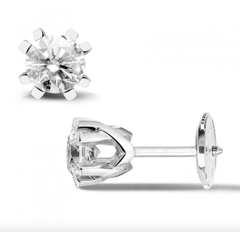brilliant diamond stud earrings